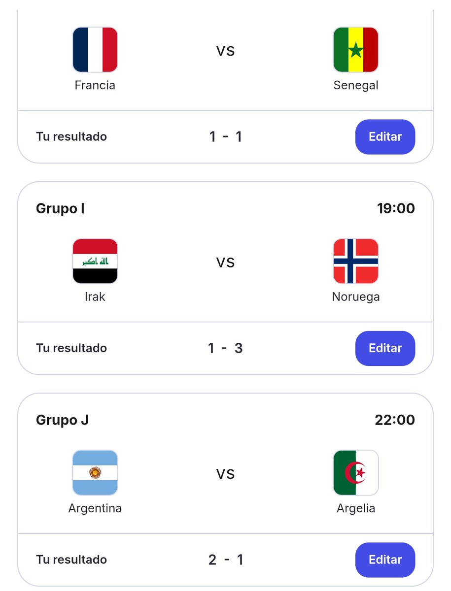 FlyingMind_'s tweet photo. Mi porra para los partidos de hoy y mañana ( hora España 🤦) https://t.co/1Rcd4e5wiX