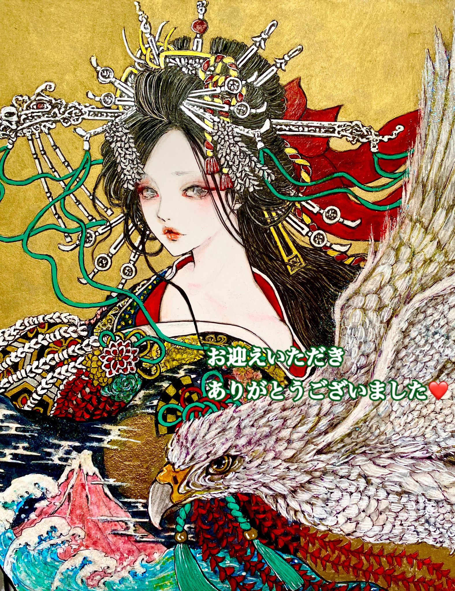 [専用]崎山キカ オリジナルイラスト・アナログイラスト・手描き・原画・顔彩 崎山キカ(漫画制作中につき展示会等はお休みいたします) (@kika3838) / X
