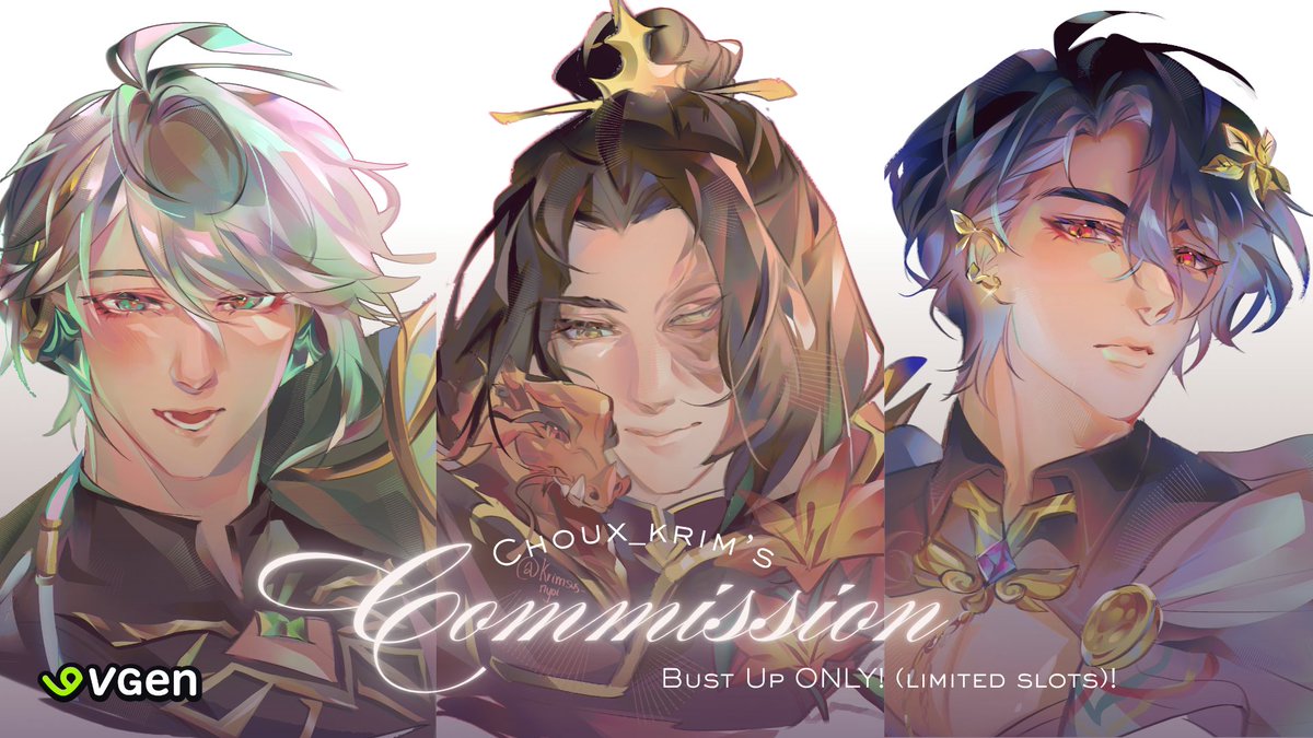 Krimsus_nyoi's tweet photo. (reuploading here) ↻+♡ is super mega appreciated
Bello I'm open for SKEB and YCH comms at VGen (currently in need of a sum of money for my thesis project (｡ᵕ ◞ _◟"))
5 slots only available atm! 
#VgenOpen #VGenComm #ChieComms https://t.co/DC8D2TjV9H