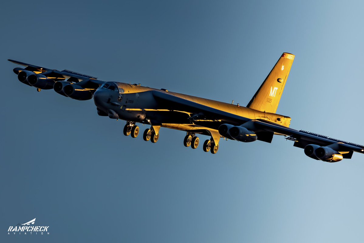 rampcheckglobal's tweet photo. Not the ED B-52 involved in the accident yesterday, but we wanted to give some BUFF love.  Here’s a photo set of some of our favorite photos we’ve captured over the years.  Rest in peace to the Edwards 8 crew members and prayers to their family and friends. 🫡 🙏 🇺🇸 

Photos captured at Nellis AFB, NV.