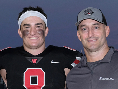 KUSportsMed's tweet photo. Zach Darche suffered a core muscle injury as a high school football player. Core muscle injuries are frequently overlooked, dismissed or misdiagnosed according to Dr. Scott Mullen. Read about Zach's surgery and hard work to recover and return to play college football. Read more https://t.co/tg7WZv1uAX