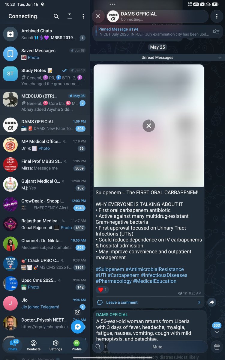 apurvajain24's tweet photo. my brother’s NEET PG notes, videos and paid study groups were all on telegram

telegram got banned. so now he’s stuck messaging pirated-content scammers just to access what he already paid for

to stop one leaked NEET UG paper, you broke access for thousands of honest aspirants

the source of the leak walks free. the medium gets banned. the students get punished

this is the solution?