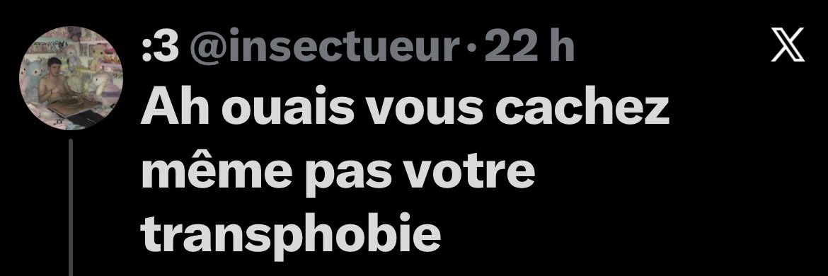 joraface's tweet photo. @insectueur @Nananinana87522 Oui oui va chialer sur le réseau des losers https://t.co/r2H3kXn94m