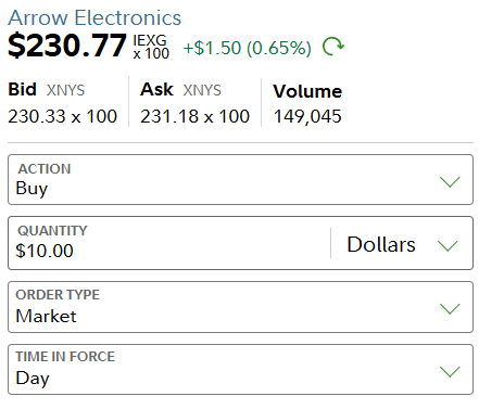 tenaday_inv's tweet photo. The invisible middleman behind your electronics just crushed earnings.

Meet Arrow Electronics $ARW: our Tuesday pick.

Arrow is one of the world's largest distributors of electronic components, the giant middleman connecting thousands of chipmakers to the companies building everything from cars to data centers. When the electronics cycle turns up, Arrow turns up with it.

Here's why this stock is interesting right now:

The turn is here. $ARW's quarter sales jumped 39% to $9.5 billion and earnings blew past estimates by 85%, driven by booming AI and data center demand. Management launched a $1 billion buyback, and the stock still trades at just 13 times earnings near a 52-week high.

A boring supply-chain giant quietly riding the AI boom. That's how it found its spot in our portfolio.

Would you rather own a hyped AI stock or a cheap one like this? 👇

ACTION: Buy $10 of ARW – June 16, 2026
OPEN: $226.78 | 52H/52L: $233.30/$101.79 | FV: $260.00
SOURCE: https://t.co/1Nj4FwOdOx