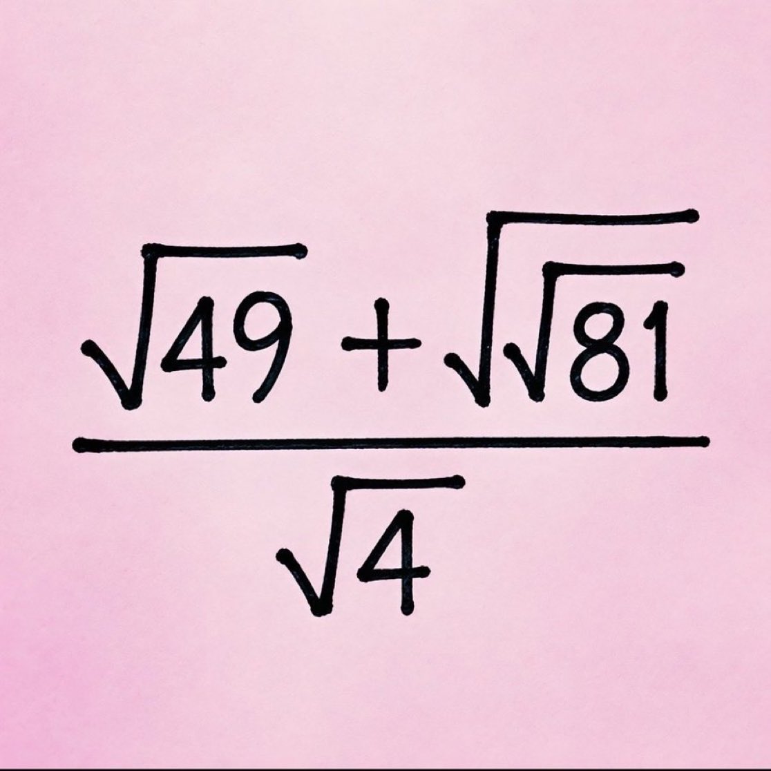 TurgayEvren1's tweet photo. You’re a math genius if you can solve it without even using a pen.

Can you do it? https://t.co/K7Wg7IvQSL
