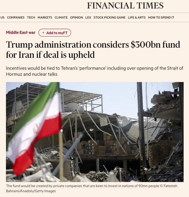 AlexTaylorNews's tweet photo. Just 2 months from "A whole civilization will die tonight"↙️ to ...
"Here's $300 billion to call it quits, please ?" ↘️

America, your country, under Trump, is "going to hell" https://t.co/zhzflcXFWj