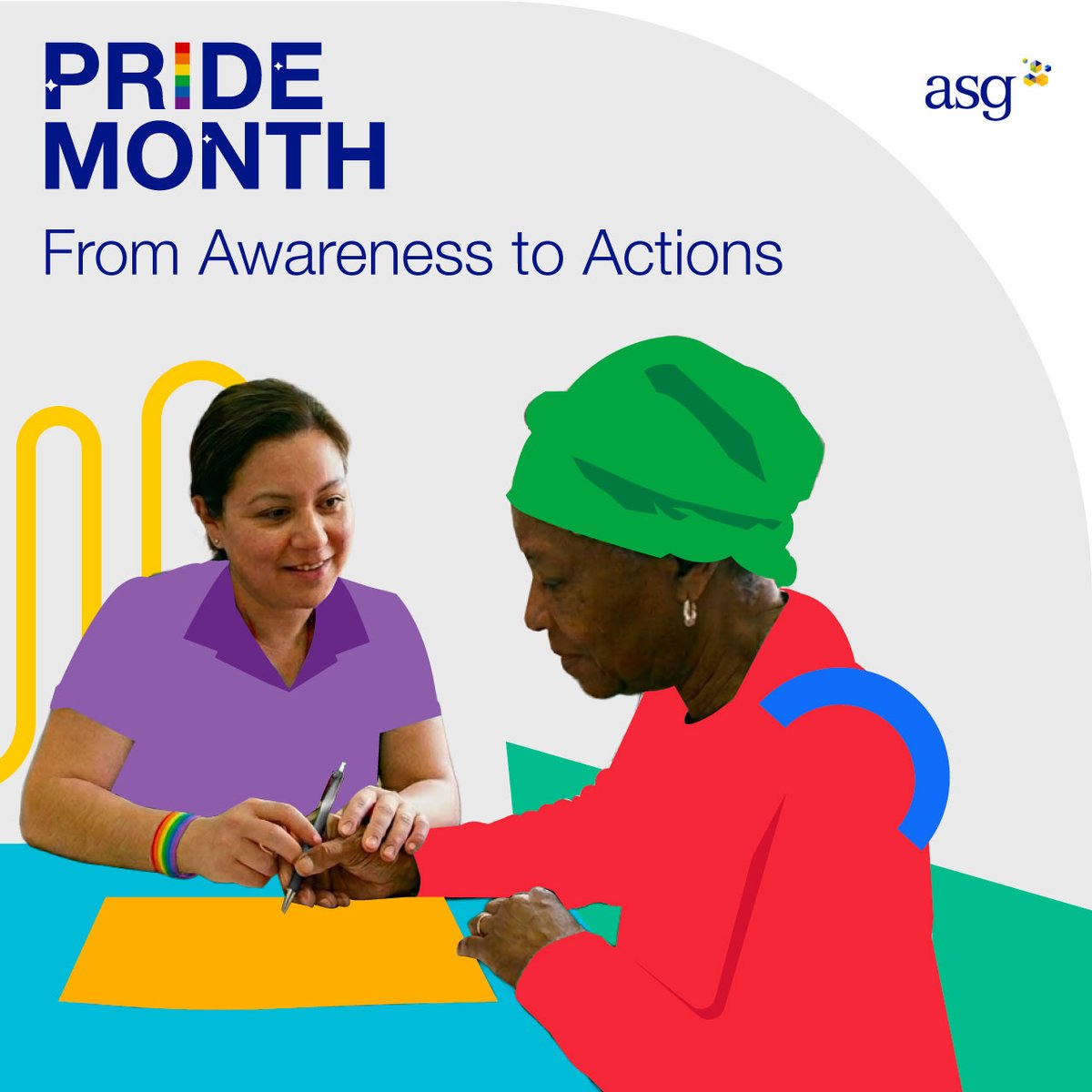 discoverasg's tweet photo. This Pride Month, we at ASG are thinking about what it means for people to feel safe, seen, and supported when accessing health care. We are proud to support strategies that help communities understand their options, maintain coverage, and access care with dignity and respect. https://t.co/vRy14KnFGK