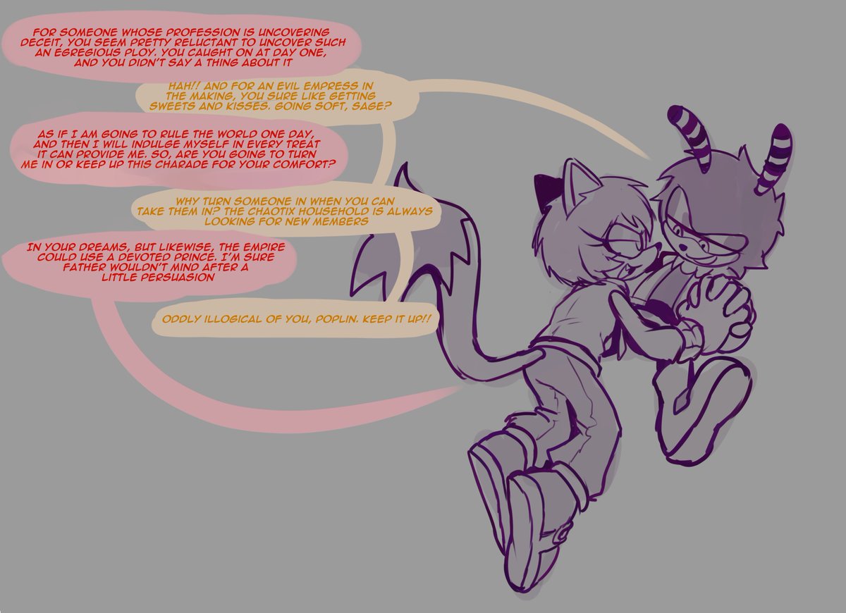 _Karl0_'s tweet photo. Her name is Poplin the Weasel, she likes hanging out with the new chaotix https://t.co/QysYNvJ6KA