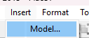 SammyGoesHowdy's tweet photo. @Paperully then once you're done click on Insert > Model... and then insert the model https://t.co/tolBymo6By