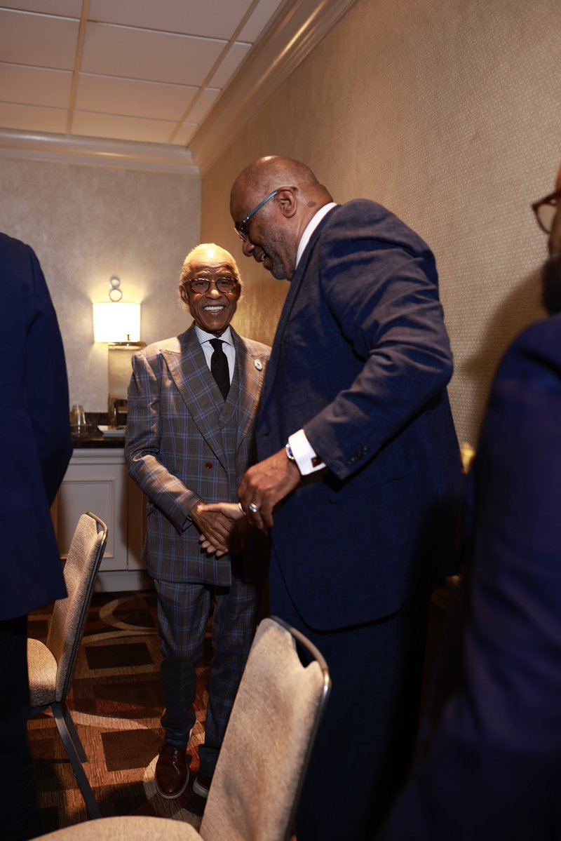 TheRevAl's tweet photo. Leading National Action Network’s National Board Meeting with NAN Board Chairman Rev. Dr. W. Franklyn Richardson and Vice Chair Atty. Jennifer Jones Austin as we continue advancing our mission and work across the country. https://t.co/6VFf4gjhbl
