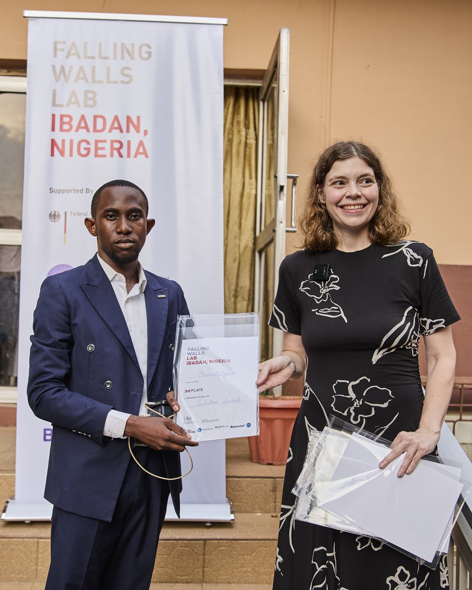 UnilagNigeria's tweet photo. Breaking the Wall of Industrial Accidents: UNILAG Project Wins 3rd Place at Falling Walls Lab

On June 5, 2026, innovation took center stage at Falling Walls Lab Ibadan, where a groundbreaking project from the University of Lagos (UNILAG) earned 3rd place in the prestigious... https://t.co/YHmak6PWXp