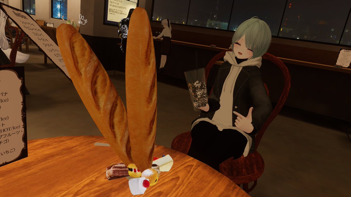 SNC_vrc's tweet photo. #VRC_CafeLibra 行ってきました。パン食べ放題！
アフターでおしゃべりできて楽しかったです。集合写真反転と2S撮れなかったのが無念 https://t.co/nhTeJPrTDj