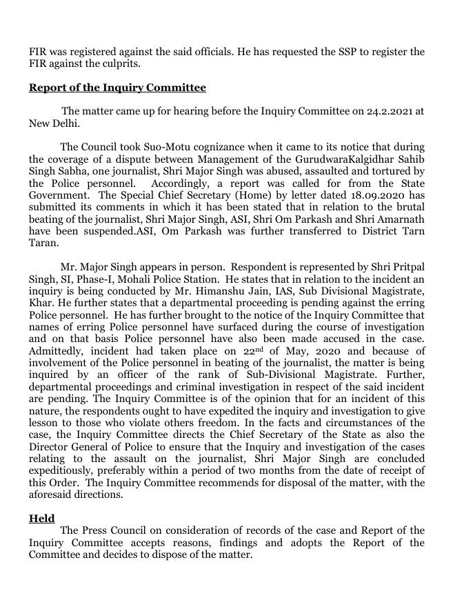 AndyBigBhullar's tweet photo. @NCWIndia @VijayaRahatkar Steps in again as @PunjabPoliceInd failed to comply with the commission's directions from November 2025. 

From 2021 to 2026 - The case gets transferred to more than 20 police officers. Seven police officers have been indicted by Punjab State Human Rights Commission (Legal and departmental action) and Punjab State Information commission is awaiting departmental action report against 2 more police officials. Total of 9 police officers from a single police station, PS Sohana. Plus, a complaint against DIG Bhullar registered by Vigilance Bureau after @CBIHeadquarters intervention.

@DGPPunjabPolice @Gulab_kataria Accountability, Sir?

Who is causing the delay to harass & persecute us while putting flower garlands around the neck of an officer who framed us and many others in false cases and later got arrested by Vigilance Bureau in August 2025. The courts are still seeking prosecution sanction against him since his arrest in 2025.

The @PressCouncil_IN took suo moto cognizance against the same officer in 2021 for beating up, torturing a journalist and filing false cases. Criminal proceedings still pending...

What a great track record befitting a ceremonial retirement ! And a huge boost to the MORALE of the PUNJAB POLICE at the cost of citizens livelihood !!

@CMOPbIndia @BhagwantMann - Please comply with the orders of the Punjab State Human Rights Commission and register FIR's against the indicted officials immediately. It is your responsibility as the HEAD OF THE STATE !! @ArvindKejriwal 

@jschhibber @Taggarrs @jagtarbhullar @RiteshLakhi @ShivrattanDhil1 @ndtv @thetribunechd @punjabkesari @PTI_News @ANI @japs99 @Gagan4344 - Details and threads below 👇