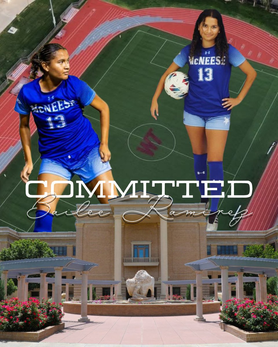 WTAMU_WSoccer's tweet photo. Please help us in welcoming Bailee Ramirez to WT, she is transfering from McNeese. Before that, she attened Westview HS where she was a kicker for the football team &amp; the leading goal scorer for the girls soccer team! #commitmentalert #collegesoccer #westisbest #transfersuccess https://t.co/xmQ98CBl2d