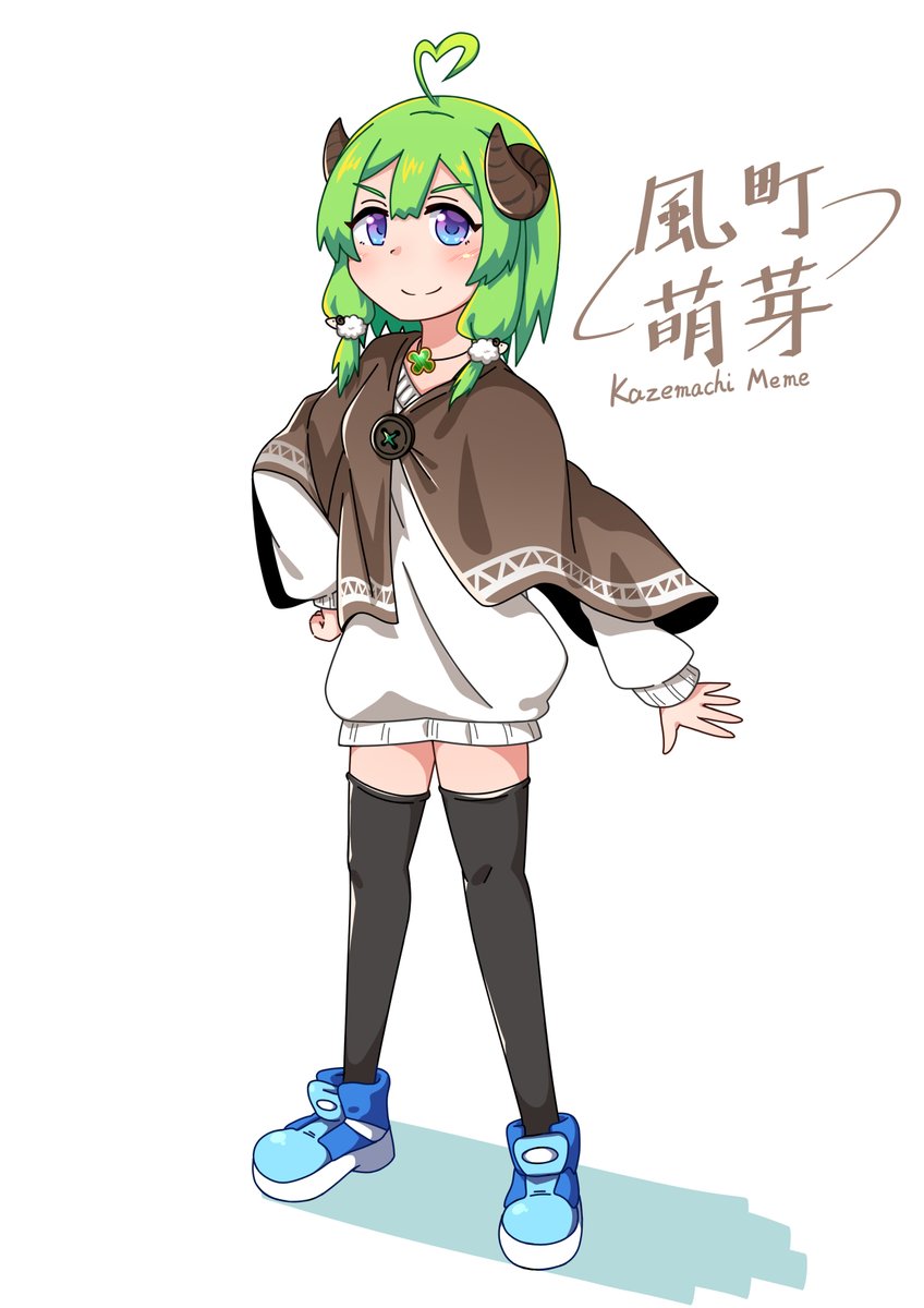 _chickenman's tweet photo. 一週間くらいあーでもないこーでもないと苦戦しながら生み出したうちの子見て！
鶏乃ちゃんの相方、萌芽（めめ）ちゃんです(*´ω｀) https://t.co/CMvrFTyMkU