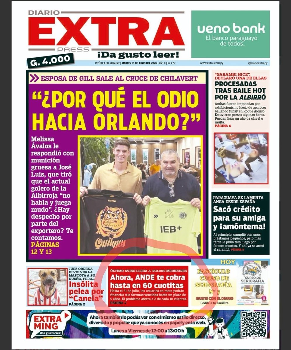 victoraulb's tweet photo. Indicador de cómo anda la economía paraguaya en diario popular.

Pagar tu luz en 60 cuotas, 5 años.

350.000 familias morosas, no puede pagan su energía. Alrededor de 1.500.000 personas.

Esta es la realidad ante, "los bares llenos y 5 mil paraguayos en el mundial": Bolaterapia. https://t.co/739UHETjmL