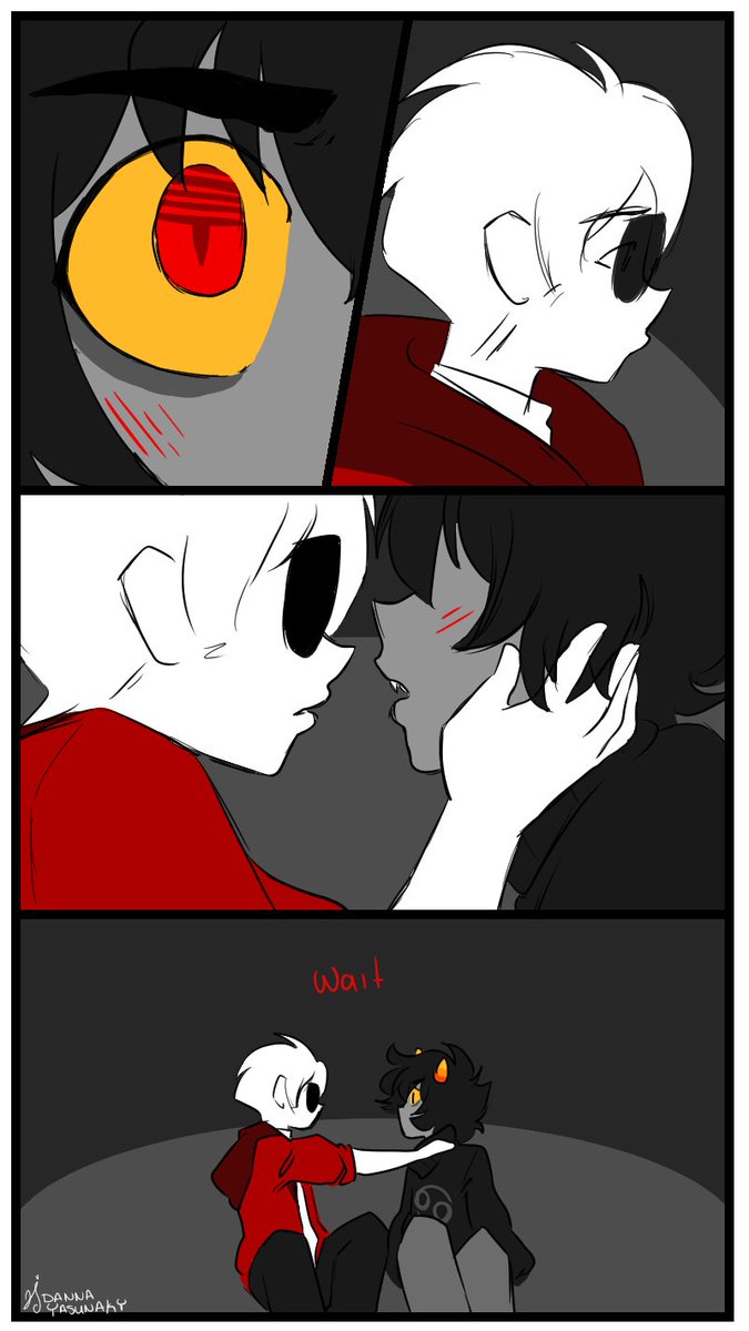 Danna_Yasunaky's tweet photo. (1/5) Hice un minicomic del capítulo 38 de Meat pero sin la narración de Dirk para que todos nos sintamos como Karkat cuando vio a Dave pelar solo
(Hice lo que pude)
#Homestuck #Davekat https://t.co/OlVjJ0M3Ca