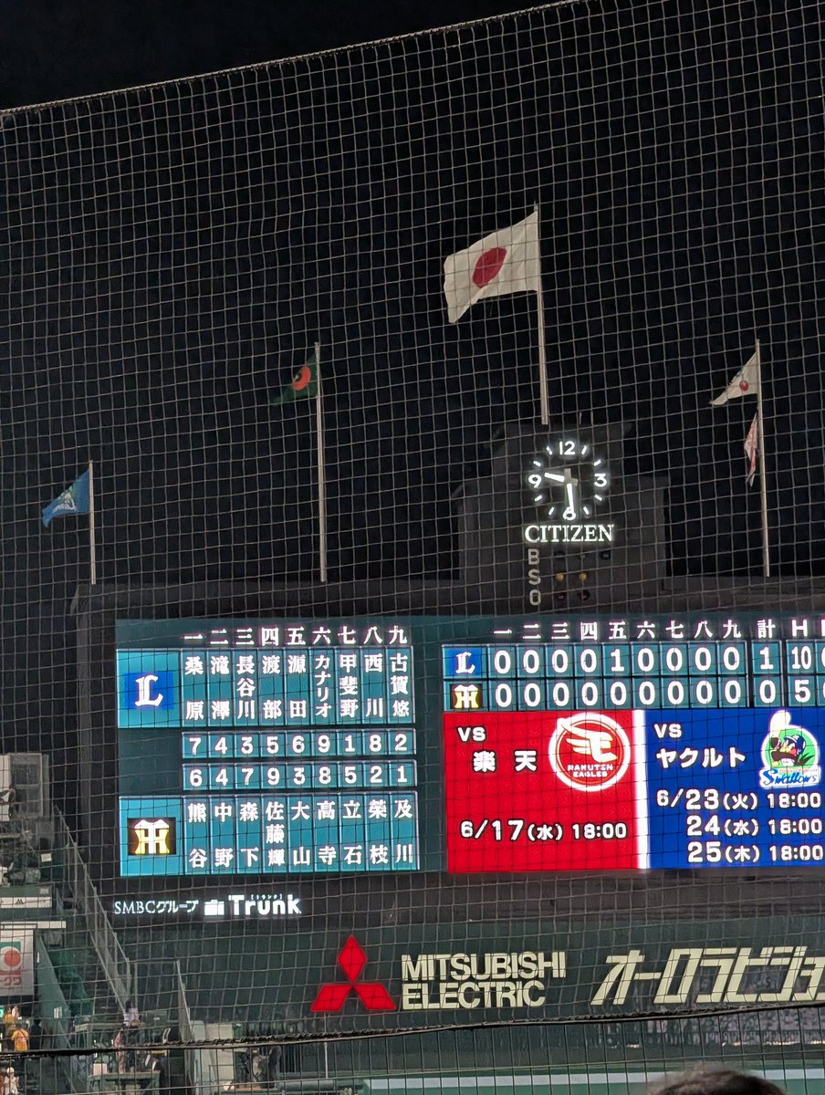 JUNBOU8's tweet photo. 95%阪神ファンで相手の応援が響く中、みんな折れずによく頑張った！今度はリーグ優勝、日本一目指すぞ！！ビジ外の応援内野まで届いていましたよ！
#seibulions
#交流戦優勝 https://t.co/dlbeyVOzZT