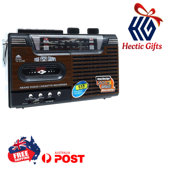 HecticGifts's tweet photo. NEW - TAVICE 4 Band Radio Cassette Recorder

https://t.co/Q2w3JC7UOG

#New #HecticGifts #Tavice #RadioCassetteRecorder #Retro #Woodgrain #CassettePlayer #MP4 #USB #AMFMSW1SW2Radio #Powered #BatteryOperated #Nostalgic #FreeShipping #AustraliaWide #FastShipping https://t.co/rhuTPoZIL0