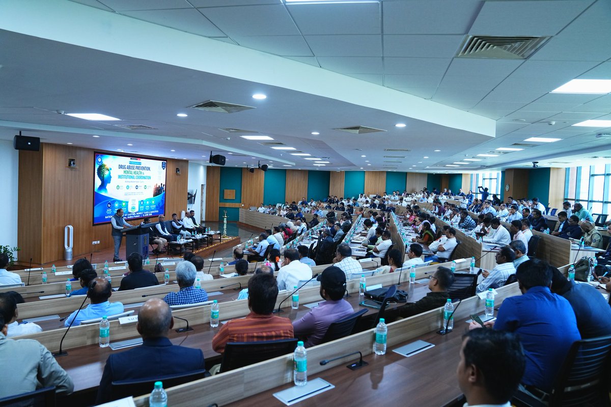nacincbic's tweet photo. NACIN Palasamudram organised a one-day Focused Dialogue on “Drug Abuse Prevention, Mental Health & Institutional Coordination” on 15 June 2026 under the guidance of Dr. M. Subramanyam, IRS, Principal Director General, NACIN.

The programme was inaugurated by Shri Ganesh Dutt Lohani, IRS, Director General, DRI, who highlighted the need for a whole-of-society approach to address the growing challenge of drug abuse and its linkages with mental health and youth vulnerability.

The Dialogue brought together officers of CBIC, DRI, CBN, State Anti-Narcotics Task Forces of Andhra Pradesh and Telangana, Ministry of Social Justice and Empowerment, Educational institutions, Mental health professionals, NGOs, Rehabilitation practitioners and NACIN orientation trainees on a common platform for meaningful engagement.

#NACIN #DrugAbusePrevention #NashaMuktBharat #CBIC #DRI

@cbic_india    @cbn_1234  @EAGLE_TELANGANA  @EagleAP1972  @MSJEGOI @NIMHANS_BLR @atulambekar