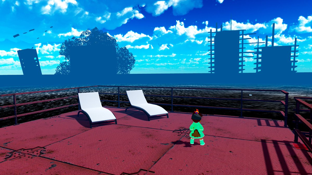 tom_vrchat's tweet photo. - ワールド探訪記 -
水没都市 -Sunken city-
https://t.co/H2Vsspc3Tw

水没した終末世界の景色。どこまでも沈んでいった先にはかつて栄えていたであろう都市が静かに横たわっていた。広くて暗い深海の景色が広がる雰囲気系ワールド。 https://t.co/ynCyggkZOY