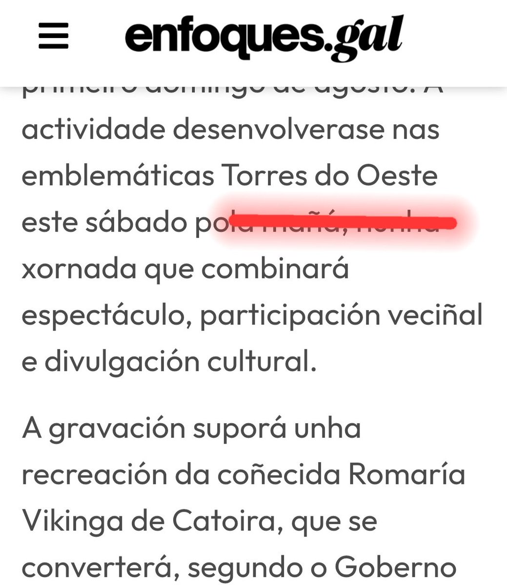 ToponimoGalego's tweet photo. @enfoquesgal @ConcelloCatoira #TopónimoDeturpado por https://t.co/OtTGwCSE1I, como adoitan facer acotío cos topónimos galegos

"Torres DO Oeste" - NON

#TopónimoGalego:
"Torres DE Oeste", parroquia #OESTE, da parroquia de Santa Baia, no Concello de Catoira

@JesusCalleja: no te dejes confundir! https://t.co/kHj4LYc12h