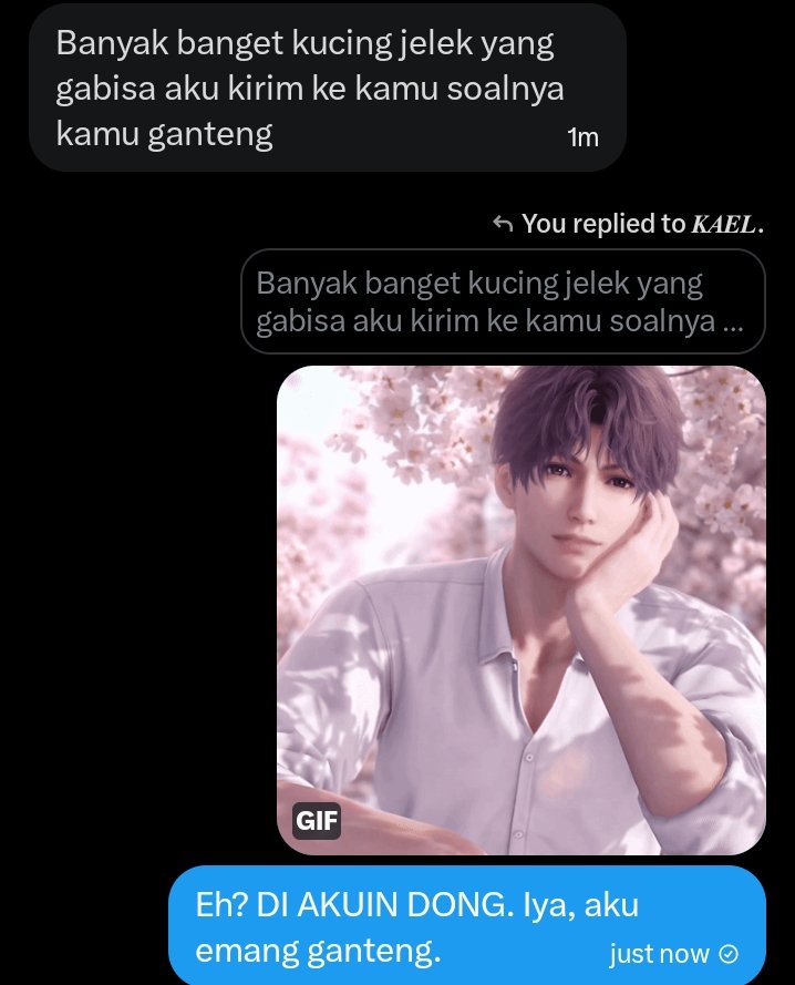 Prahsaja's tweet photo. ㅤㅤㅤㅤㅤㅤㅤㅤㅤㅤ
Pamer dulu soalnya aku emang ganteng. 
ㅤㅤㅤㅤㅤㅤㅤㅤㅤㅤ https://t.co/iilpnE6R3t