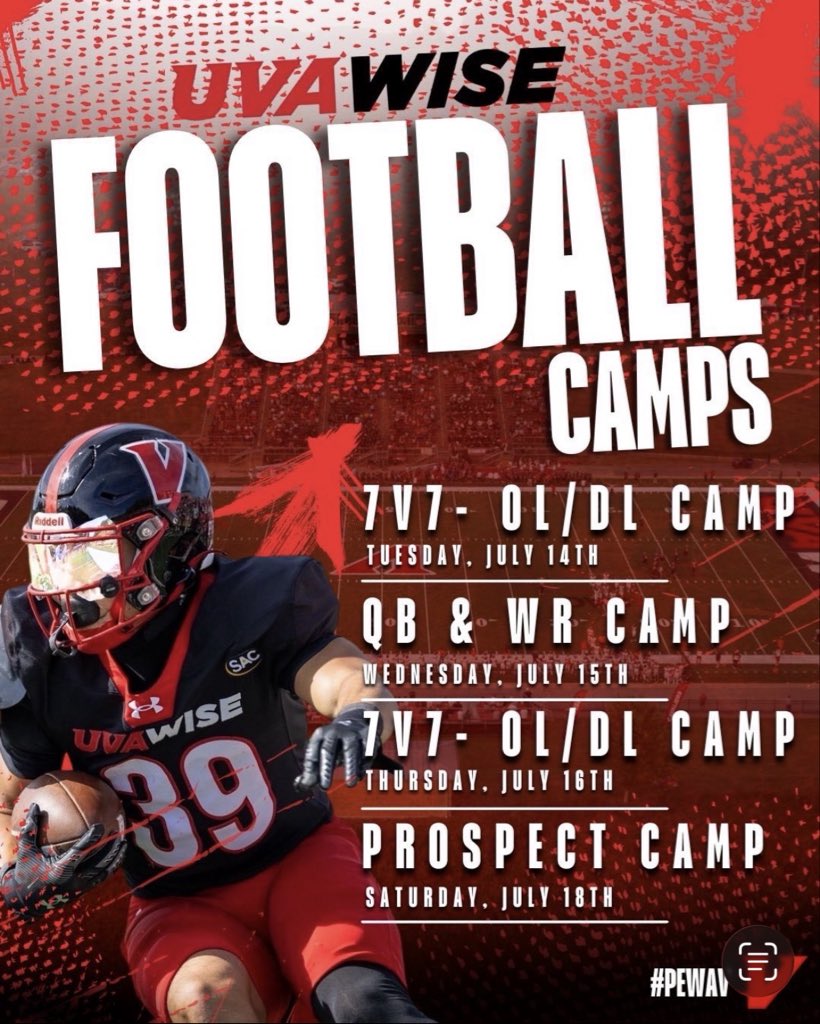 carterlubbe2's tweet photo. Thank you @CoachR_Bodine for the camp invite to UVA Wise! Can’t wait to get to know the staff and get some work in! https://t.co/RwP5IXoBmE