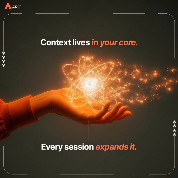 ShazeemiS's tweet photo. @TheARCTERMINAL Most AI systems treat memory like temporary cache

Useful until the model changes Forgotten when the stack updates

But ARC Terminal is building around a different premise

your context should survive the model

Every action routing path and agent decision flows into the CORE Graph creating receipts that preserve continuity without exposing private prompts or outputs

Not just AI execution
Persistent intelligence infrastructure

Today’s agents can generate answers
Tomorrow’s agents will need
• verifiable memory
• portable context
• auditable reasoning
• ownership over decision history

That’s the layer ARC is quietly building beneath the interface
