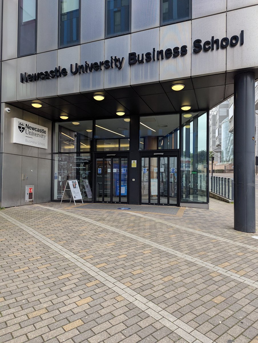 proflauradean's tweet photo. At Newcastle University this week for the European Conference on Politics and Gender 2026 and the campus is lovely..... incidentally right across the street from the stadium for Newcastle United football club! #ECPG https://t.co/GPdfLng4dA