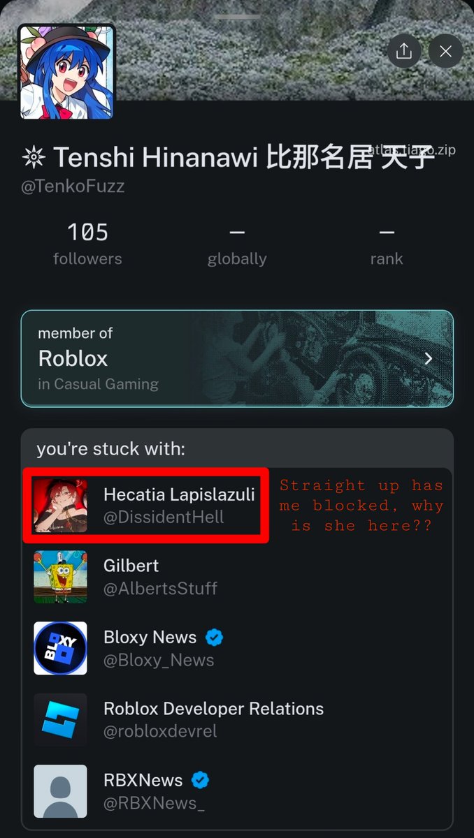 TenkoFuzz's tweet photo. This thing blows. I HATE Roblox, so get me out of here!! https://t.co/FKyd2l51uY