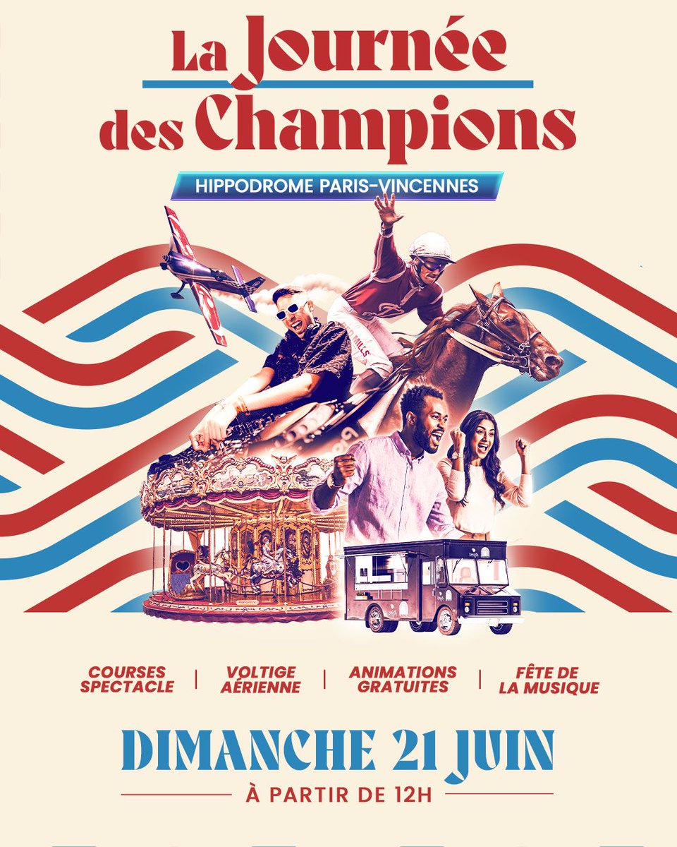 RMCsport's tweet photo. 🎁🏇 Gagnez vos places pour LA JOURNÉE DES CHAMPIONS à l'hippodrome de Paris-Vincennes ce dimanche (12h - 19h), avec repas au restaurant panoramique + expérience immersive totale. 

📲 RT + follow @RMCSport, et pour jouer, c'est là que ça se passe ► https://t.co/FJBgnIggg1 https://t.co/t9LQNHxscz