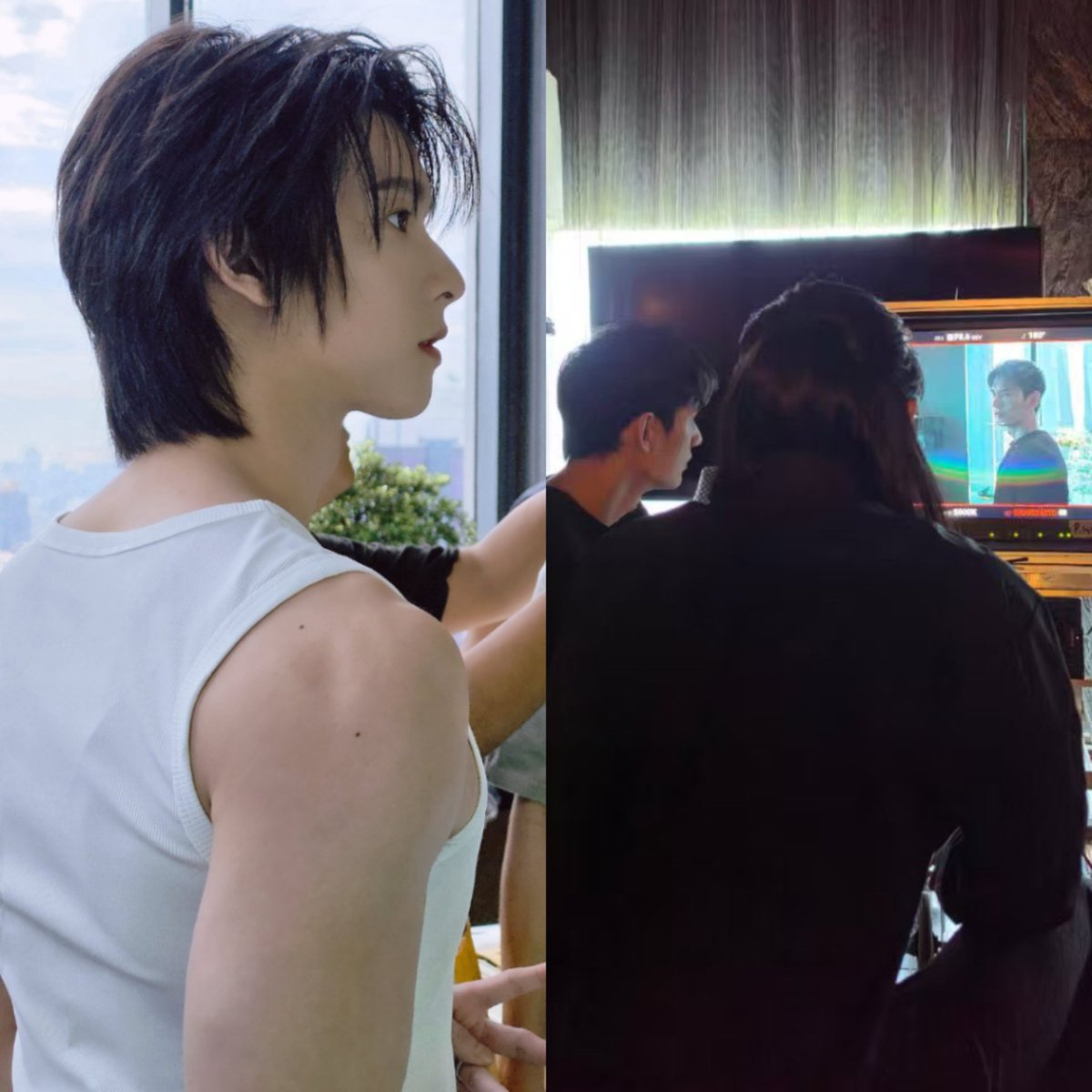 duizhangimja's tweet photo. Choose which back shoulder Hoopers prefer?

P'Rafah or 14 ☺️

🐾°• @ppoohkt •°🐾

The Grim Lover Q2

#รักลืมตายQ2 #ppoohkt 
#PooHHoopers https://t.co/oXdSqA0JUA
