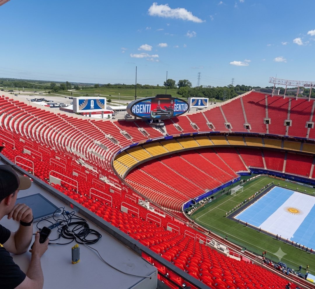 WorldCupXtraa's tweet photo. This is the stadium where Argentina will play tonight! https://t.co/jptwxu6jSc