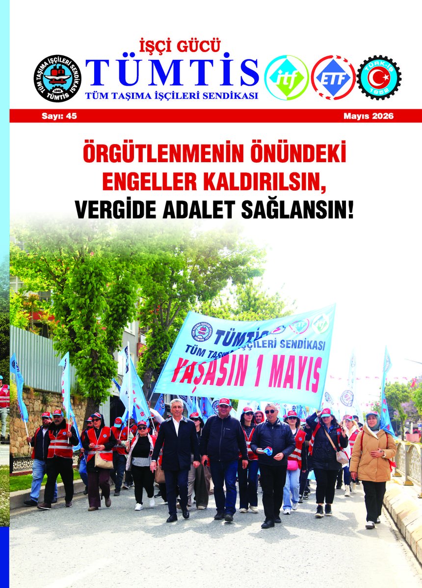 tumtis_sendika's tweet photo. İŞÇİ GÜCÜ DERGİMİZİN 45. SAYISI ÇIKTI
🔷 Başkandan
Örgütlenmenin Önündeki Engellerin Kaldırılması, Vergide Adaletin Sağlanması İçin Mücadeleyi Büyütelim
🔷 Makaleler
• Prof. Dr. Aziz Çelik: Vergiler Ücretleri Yedi
• Dr. Erkan Kıdak: Esnaf Kurye Sorunu Kartopu Gibi Büyüyor
🔷 Hukuk Köşesi
İş Davalarında Arabuluculuk Uygulaması
🔷 Dosya Haber
• DHL eCommerce (MNG) işçisiyle röportaj: Tek Çözüm Sendika
• DHL eCommerce işçilerine örgütlenme çağrısı
• DHL Lojistik Gebze İşyeri Sendika Temsilcisi Püskül: Kadınların da lojistik işini yaptıkları ispatlandı
🔷 Sendikamızdan Haberler
• Kargo ve lojistik işyerlerinde yeni dönem TİS'leri imzalandı
• İSG eğitimleri yapıldı
• 1 Mayıs Birlik, Mücadele ve Dayanışma Günü coşkuyla kutlandı
🔷 Bu Limanda Direniş Var
Mersin Limanı işçileri direniyor.
📖İşçi Gücü Dergimizin 45. sayısını aşağıdaki bağlantıdan okuyabilir ve indirebilirsiniz;
🔗
https://t.co/mv80AeBbpj
Ayrıca şubelerimizden temin edebilirsiniz.