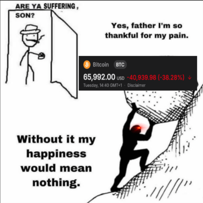 BitmundFreud's tweet photo. Be grateful for the pain https://t.co/6R4x5y04oe