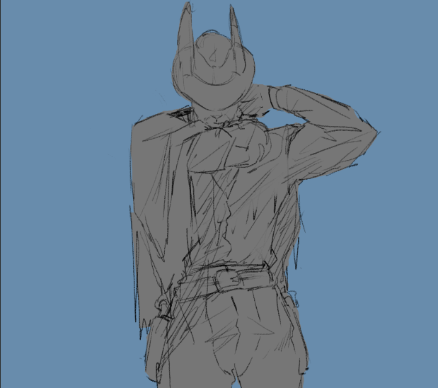 furalicious2's tweet photo. Cowboy - Over The Moon sketch https://t.co/251RlHwfcw