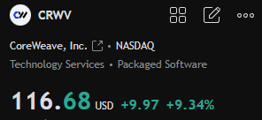 TheRonnieVShow's tweet photo. Monster = $CRWV https://t.co/G86jBKCQzc
