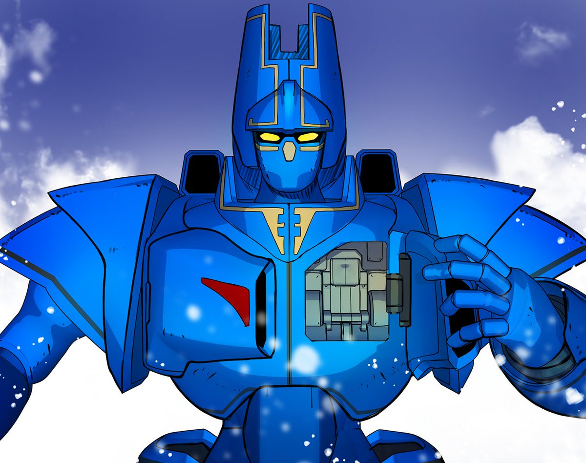 kaxak8's tweet photo. 『巨神ゴーグ』
ゴーグ お前コクピットあったのか！
 
主人公が頭の上に乗ってる画像しか見たことなかったから、てっきりジャイアントロボやザンダクロスみたいに外から命令する系ロボットだと思ってたぞ https://t.co/Rq0ri9qFpw