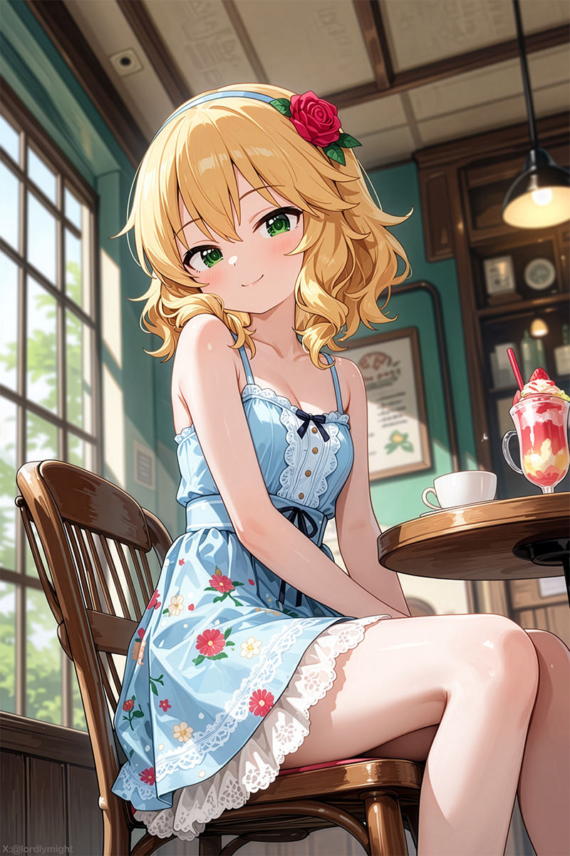 これは貴方とデート中、街のカフェに入った #櫻井桃華 ちゃん