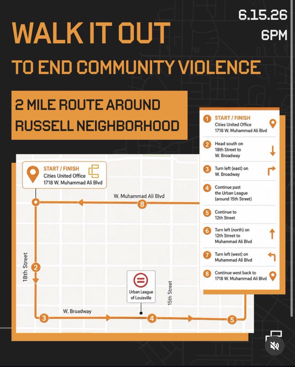 lulypconnected's tweet photo. Yesterday, members of the Louisville Urban League Young Professionals joined Cities United for the Walk It Out to End Community Violence event. 🚶🏾‍♀️🧡 We walked in solidarity to raise awareness, promote healing, and support efforts to create safer neighborhoods across Louisville. https://t.co/KaLMsWIMYd