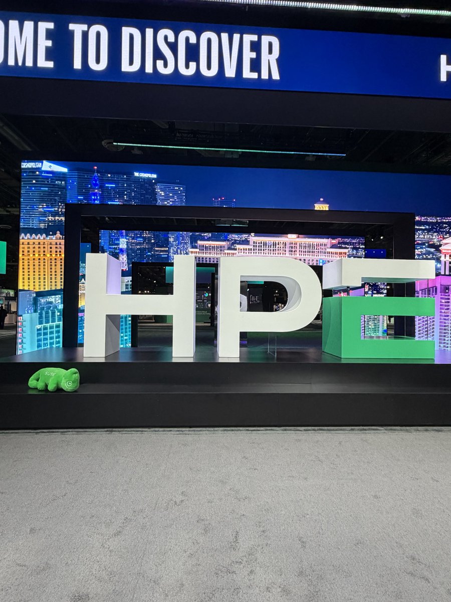 SUSE's tweet photo. We are live at #HPEDiscover in Las Vegas 🇺🇸

👋 Visit us at booth 1005 to discover how @HPE and SUSE are helping organizations build and manage modern hybrid infrastructure with greater simplicity, flexibility, and control.

💥 Learn how we help you simplify operations and scale workloads with open flexibility: https://t.co/k9gM8qz1aq

#SUSE #HPE #OpenInnovation