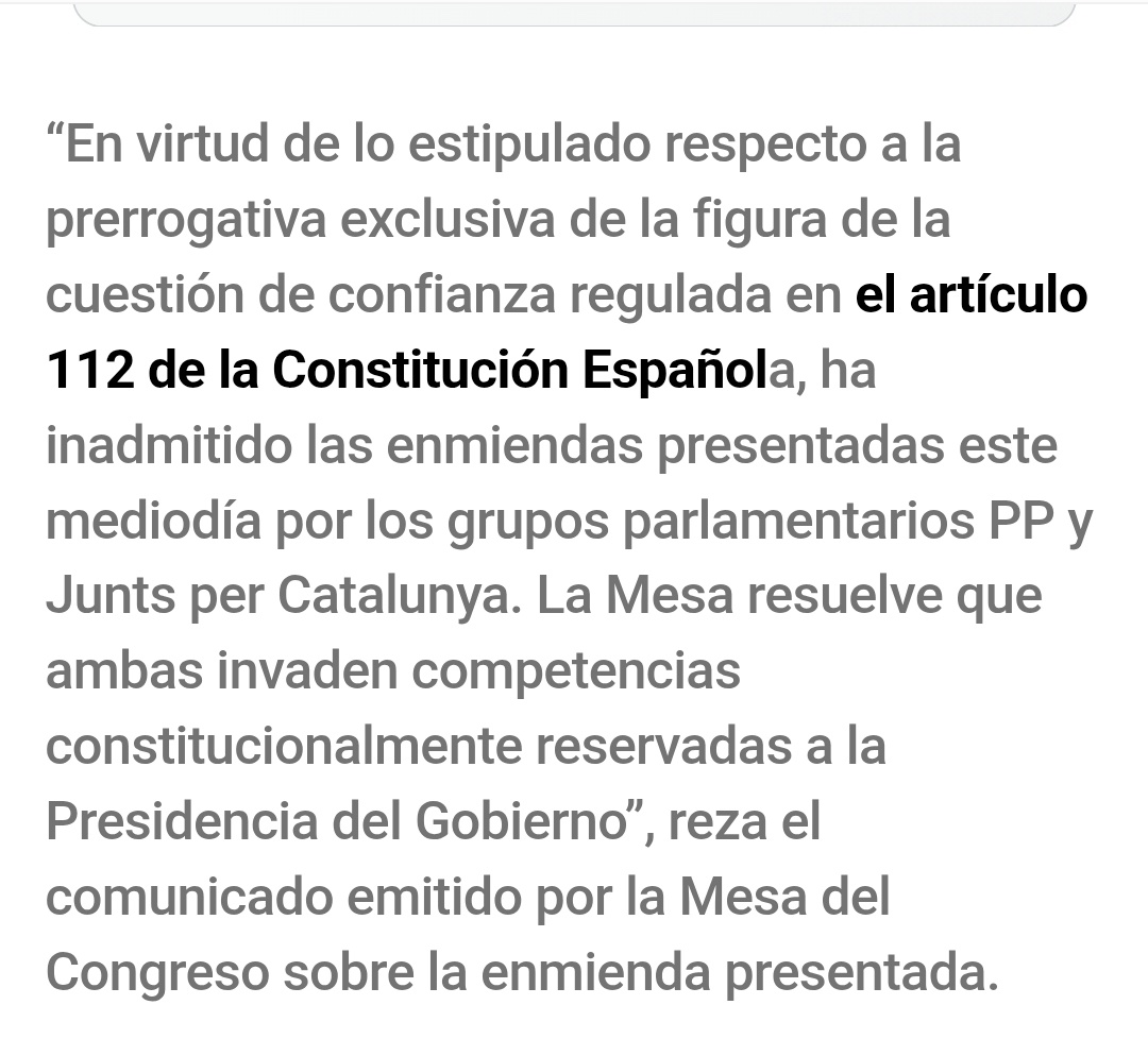 Proserpinasb's tweet photo. Dice la Mesa que convocar la moción de confianza es competencia exclusiva del Presidente del Gobierno. Pero en febrero de 2025 la admitió porque así lo había acordado el gobierno con los independentistas.
El sectarismo de Armengol, tercera autoridad del Estado, es intolerable e incompatible con el sistema democrático