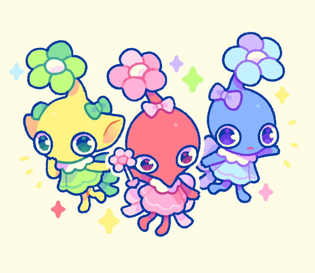 _binnybun_'s tweet photo. magical pikmin!! https://t.co/TOzfGQUvAF