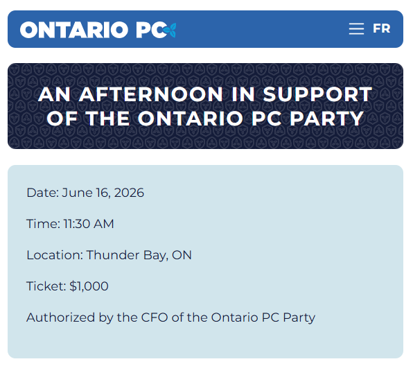 TDotResident's tweet photo. #ONpoli 

Doug Ford flying on the OPP jet to Thunder Bay for a photo op and $1000/person cash-for-access fundraiser https://t.co/cK5x0x2OIb