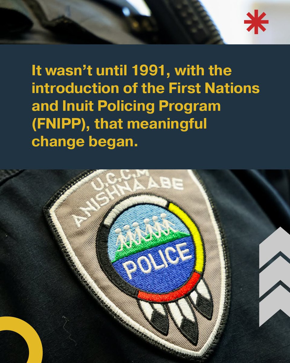 OPP_Indigenous's tweet photo. This Indigenous History Month, we reflect on the history and ongoing journey of First Nations policing in Ontario. Rooted in community, culture, and self-determination, it continues to be guided by knowledge passed down through generations. Today, those foundations carry forward in strong partnerships and a shared commitment to safety, trust, and community well-being. 

Photo Credit:  @UCCMPOLICE (See UCCM Anishnaabe Police Service on Facebook for original content)