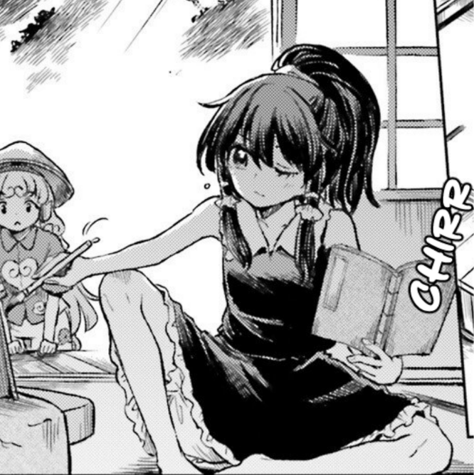 mellow_gigginox's tweet photo. Touhou Fact: 
By Rinnosuke's account, Reimu Hakurei absolutely sucks ass at drawing. https://t.co/Fl8dPp83EX