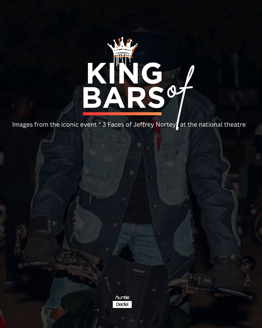 auntiededei's tweet photo. King of Bars🚨: From making people laugh on screen to commanding the stage at the National Theatre, @nortey_jeffrey has shown that hard work, consistency, and faith in one's talent always pay off.

"3 Faces of Jeffrey Nortey" was more than just a show, it was a celebration of a journey, a dream, and a career built through dedication and resilience. The packed auditorium, the laughter, the applause, and the love from patrons were a reminder that greatness comes to those who stay true to their craft.

Congratulations to the King Of Bars on a successful production and an inspiring career. May this be another stepping stone to even greater heights. The journey continues. 👏🏾🎭💛

#AuntieDedei #3FacesOfJeffreyNortey #KingOfBars