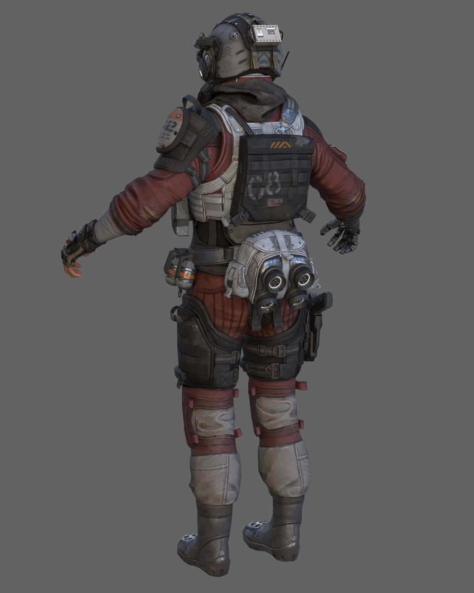 IamFile's tweet photo. Here's the progress on a Titanfall 2 pilot commission I'm working on. https://t.co/APekDJRVCa