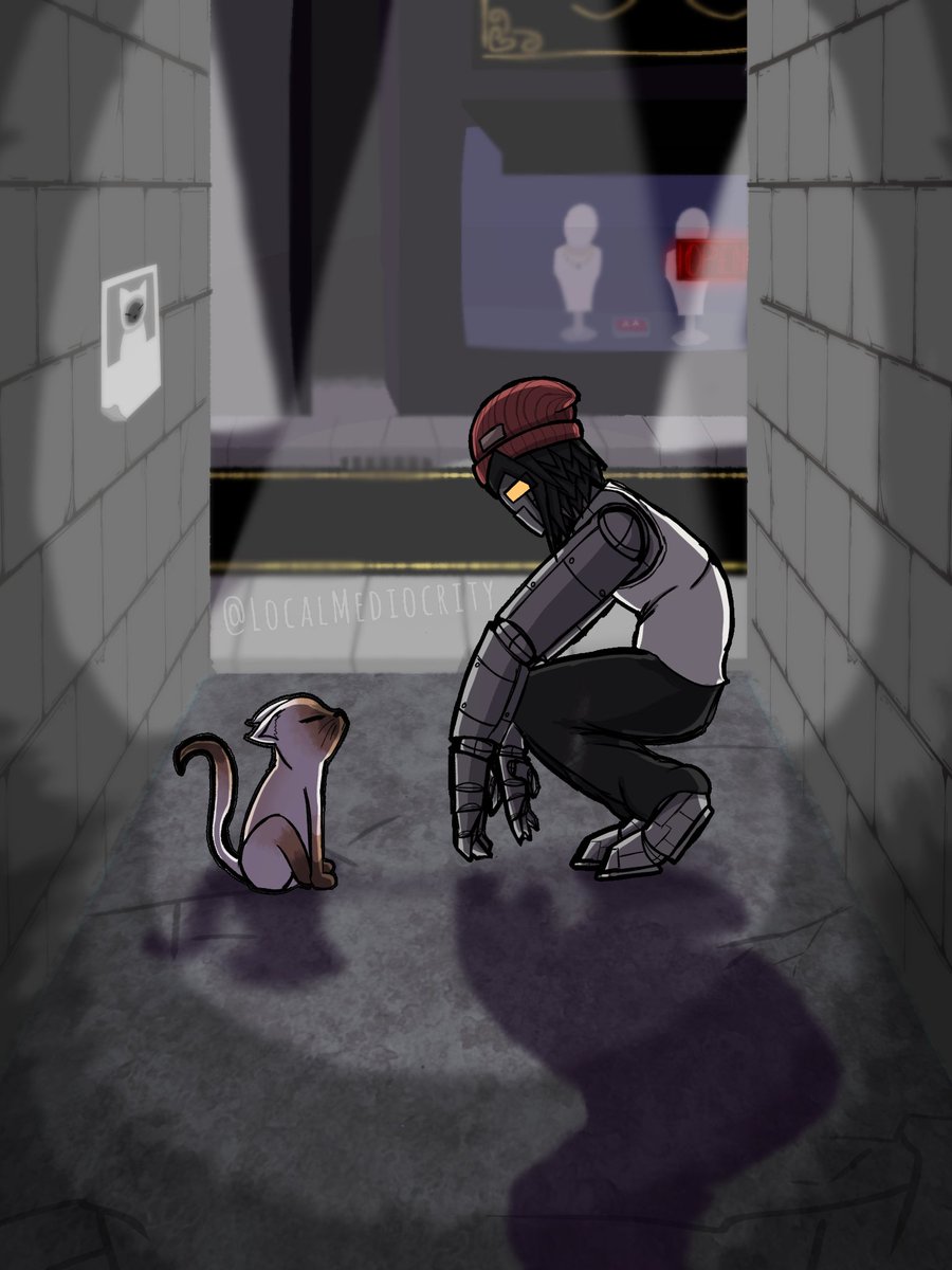 LocalMediocrity's tweet photo. Stray encounter. #ocart #digitalart #smallartists https://t.co/yWJhsiAhBC